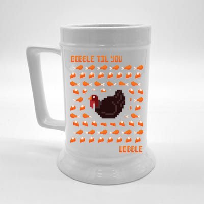 Gobble Til You Wobble Beer Stein