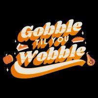 Gobble Til You Wobble Funny Thanksgiving Sustainable Beanie