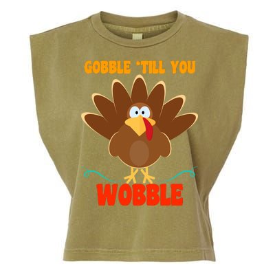 Gobble Till You Wobble Garment-Dyed Women's Muscle Tee