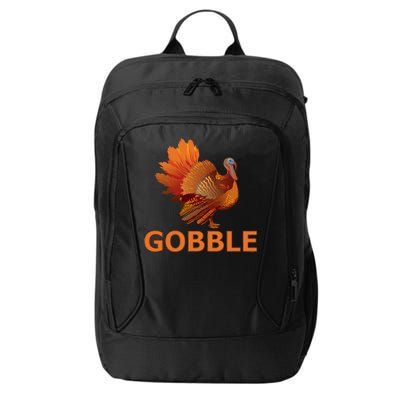 Gobble Turkey Thanksgiving City Backpack