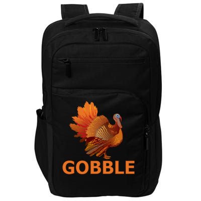 Gobble Turkey Thanksgiving Impact Tech Backpack