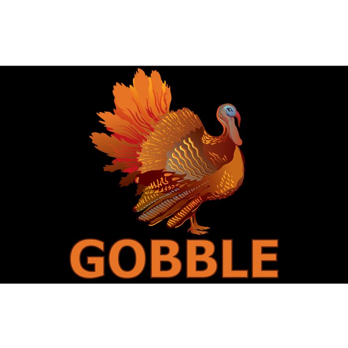 Gobble Turkey Thanksgiving Bumper Sticker