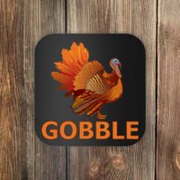 Gobble Turkey Thanksgiving Coaster