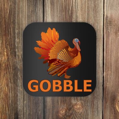 Gobble Turkey Thanksgiving Coaster