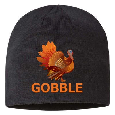 Gobble Turkey Thanksgiving Sustainable Beanie