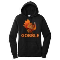 Gobble Turkey Thanksgiving Women's Pullover Hoodie