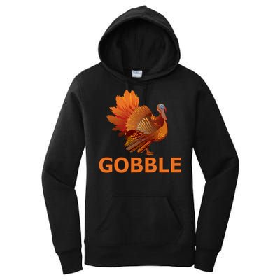 Gobble Turkey Thanksgiving Women's Pullover Hoodie