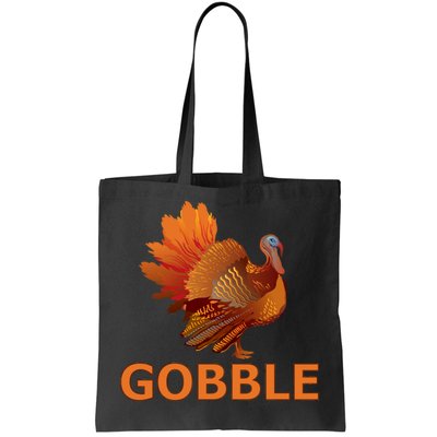 Gobble Turkey Thanksgiving Tote Bag