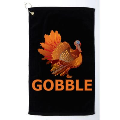 Gobble Turkey Thanksgiving Platinum Collection Golf Towel