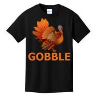 Gobble Turkey Thanksgiving Kids T-Shirt