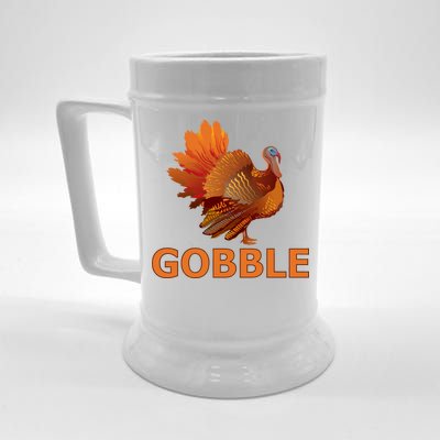 Gobble Turkey Thanksgiving Beer Stein