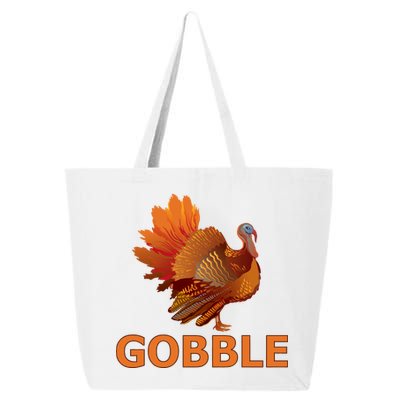 Gobble Turkey Thanksgiving 25L Jumbo Tote