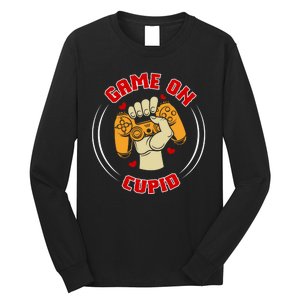 Game On Cupid Video Gaming Valentine Long Sleeve Shirt