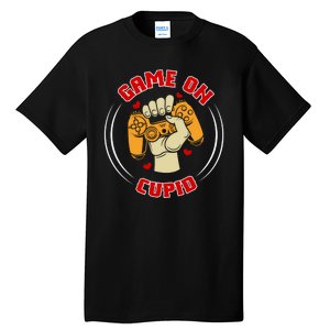 Game On Cupid Video Gaming Valentine Tall T-Shirt