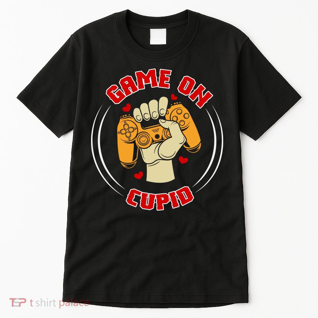 Game On Cupid Video Gaming Valentine Tall T-Shirt