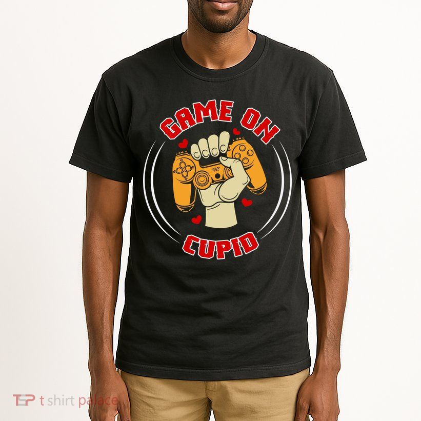 Game On Cupid Video Gaming Valentine Tall T-Shirt