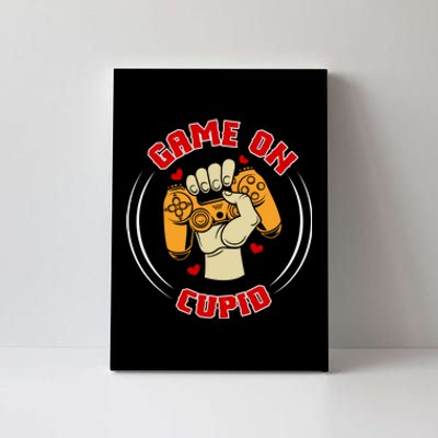 Game On Cupid Video Gaming Valentine Canvas