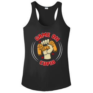 Game On Cupid Video Gaming Valentine Ladies PosiCharge Competitor Racerback Tank