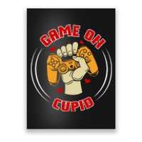 Game On Cupid Video Gaming Valentine Poster