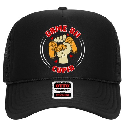 Game On Cupid Video Gaming Valentine Trucker Hat