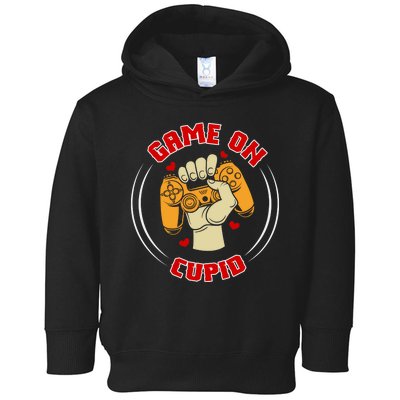 Game On Cupid Video Gaming Valentine Toddler Hoodie