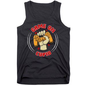 Game On Cupid Video Gaming Valentine Tank Top