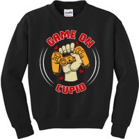 Game On Cupid Video Gaming Valentine Kids Sweatshirt