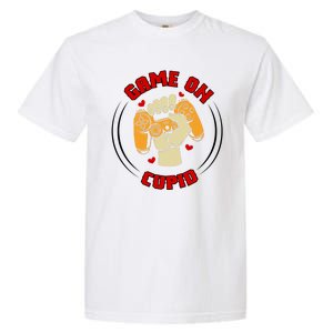 Game On Cupid Video Gaming Valentine Garment-Dyed Heavyweight T-Shirt