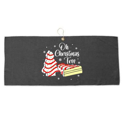 Groovy Oh Christmas Tree Cakes Debbie Becky Jen Cake Lovers Large Microfiber Waffle Golf Towel