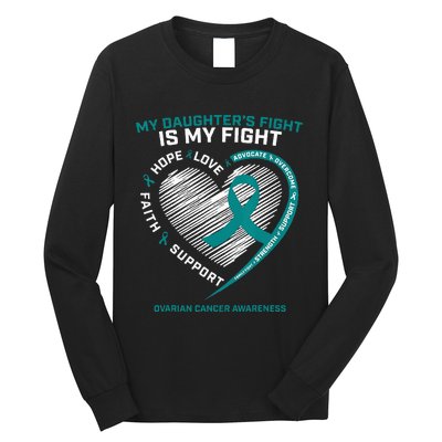 Gifts Ovarian Cancer Awareness Daughter Ovarian Cancer Long Sleeve Shirt