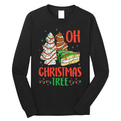 Groovy Oh Christmas Tree Cakes Debbie Becky Jen Cake Lovers Long Sleeve Shirt