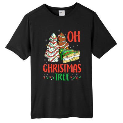 Groovy Oh Christmas Tree Cakes Debbie Becky Jen Cake Lovers Tall Fusion ChromaSoft Performance T-Shirt