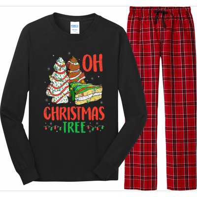 Groovy Oh Christmas Tree Cakes Debbie Becky Jen Cake Lovers Long Sleeve Pajama Set