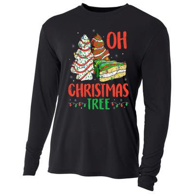 Groovy Oh Christmas Tree Cakes Debbie Becky Jen Cake Lovers Cooling Performance Long Sleeve Crew