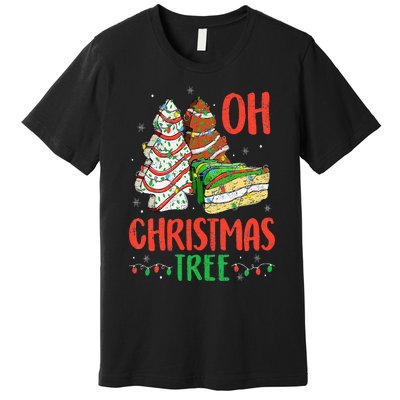 Groovy Oh Christmas Tree Cakes Debbie Becky Jen Cake Lovers Premium T-Shirt