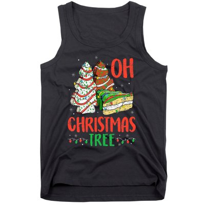 Groovy Oh Christmas Tree Cakes Debbie Becky Jen Cake Lovers Tank Top