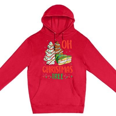 Groovy Oh Christmas Tree Cakes Debbie Becky Jen Cake Lovers Premium Pullover Hoodie