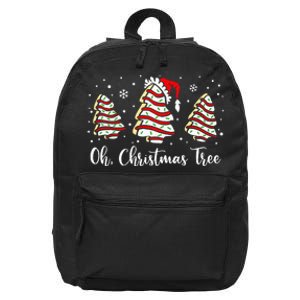 Groovy Oh Christmas Tree Cakes Debbie Becky Jen Cake Lovers 16 in Basic Backpack