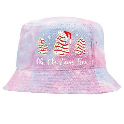 Groovy Oh Christmas Tree Cakes Debbie Becky Jen Cake Lovers Tie-Dyed Bucket Hat