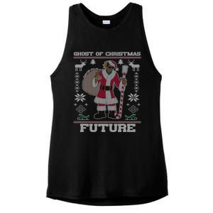 Ghost Of Christmas Future Ugly Christmas Rap Gift Ladies PosiCharge Tri-Blend Wicking Tank