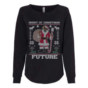 Ghost Of Christmas Future Ugly Christmas Rap Gift Womens California Wash Sweatshirt