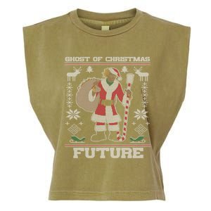 Ghost Of Christmas Future Ugly Christmas Rap Gift Garment-Dyed Women's Muscle Tee