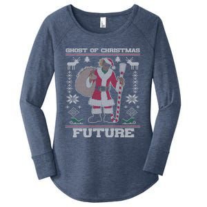 Ghost Of Christmas Future Ugly Christmas Rap Gift Women's Perfect Tri Tunic Long Sleeve Shirt