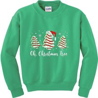 Groovy Oh Christmas Tree Cakes Debbie Becky Jen Cake Lovers Gift For Xmas Kids Sweatshirt