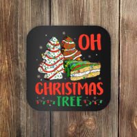 Groovy Oh Christmas Tree Cakes Debbie Becky Jen Cake Lovers Coaster