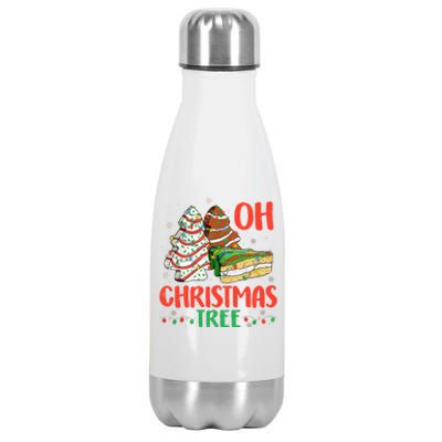 Groovy Oh Christmas Tree Cakes Debbie Becky Jen Cake Lovers Stainless Steel Insulated Water Bottle