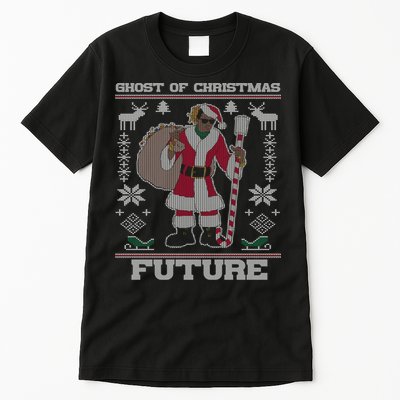 Ghost Of Christmas Future Ugly Christmas Sweater Rap Tall T-Shirt