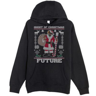 Ghost Of Christmas Future Ugly Christmas Sweater Rap Premium Pullover Hoodie