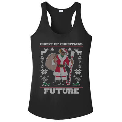 Ghost Of Christmas Future Ugly Christmas Sweater Rap Ladies PosiCharge Competitor Racerback Tank