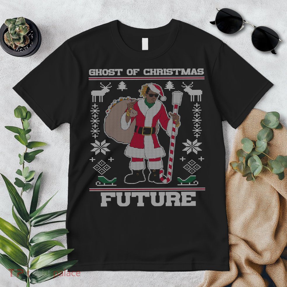 Ghost Of Christmas Future Ugly Christmas Sweater Rap Premium T-Shirt